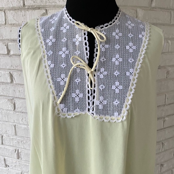 Vintage 60s 70s Bows Lace Nightie Negligée Lingerie - Picture 6 of 13